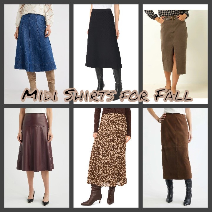 Midi Skirts are trending for Fall! Work days, date nights, travel this versatile piece goes everywhere! Click below for my favorites.

#LTKOver40 #LTKTravel #LTKWorkwear