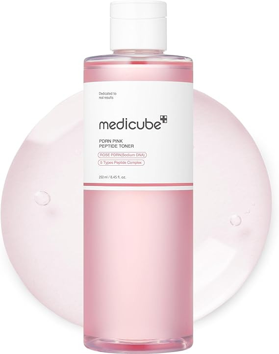 medicube PDRN Toner Rose PDRN Peptide Toner | Lightweight & Watery Type for Skin Boosting, Soothi... | Amazon (US)