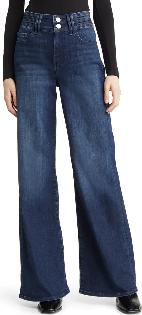 FRAME Paneled High Waist Wide Leg Jeans | Nordstrom | Nordstrom