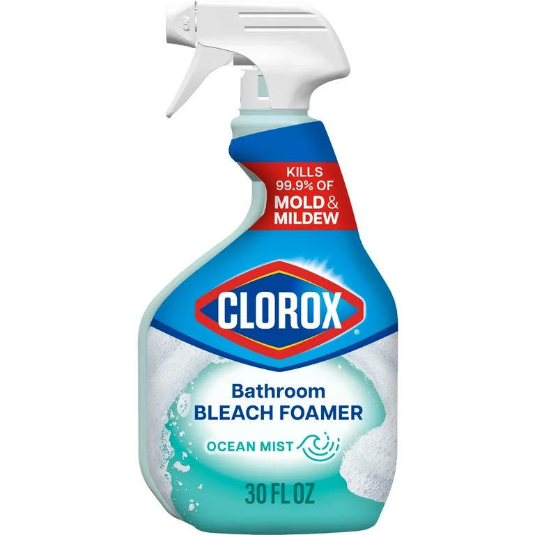 Clorox Bleach Foamer Bathroom and Shower Cleaner Spray, Ocean Mist, 30 fl oz | Walmart (US)