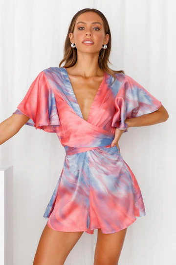 Find Your Worth Romper Pink | Hello Molly (AU)