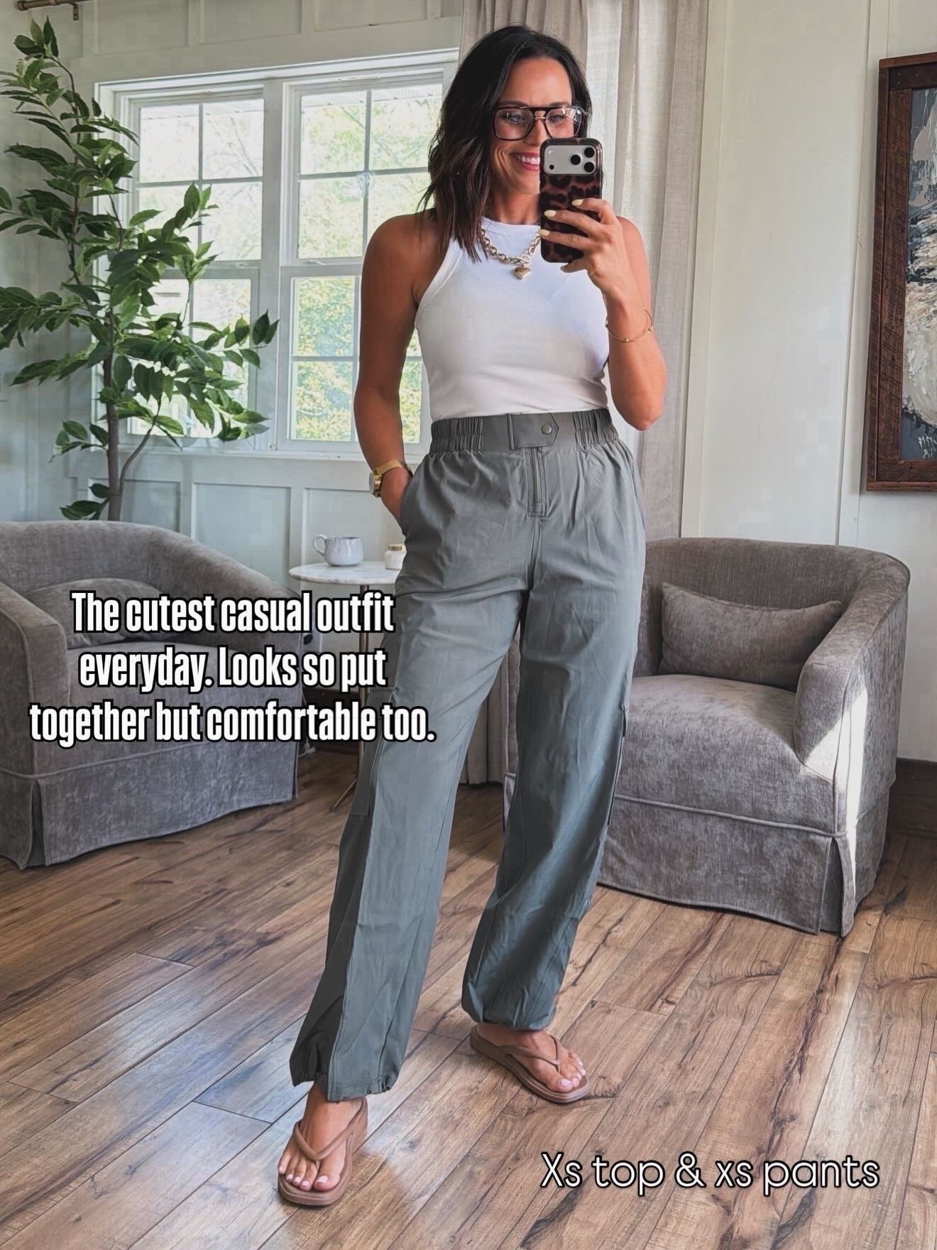 y’all these walmart pants are so good… easy to style, comfy, and perfect for everyday 🙌

walmart cargo pants, olive pants outfit, white tank outfit, casual chic outfit, everyday outfit idea, affordable fashion, comfy pants, elevated basics, on the go outfit

#walmartfinds #walmartfashion #walmartstyle #ltkunder50 #ltkstyle #casualchic #everydayoutfit #affordablefashion #ootd #neutraloutfit
