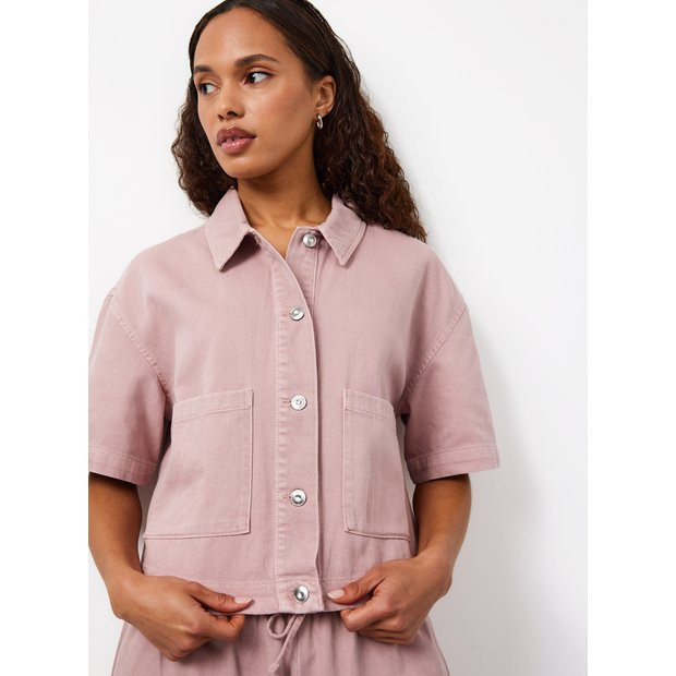 Buy Pink Denim Boxy Co-ord Shirt 20 | Co-ords | Tu | Tu Clothing
