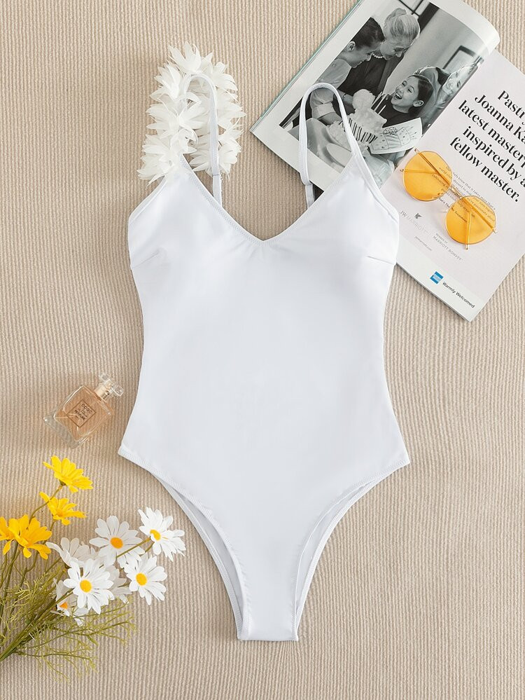 Appliques One Piece Swimsuit | SHEIN