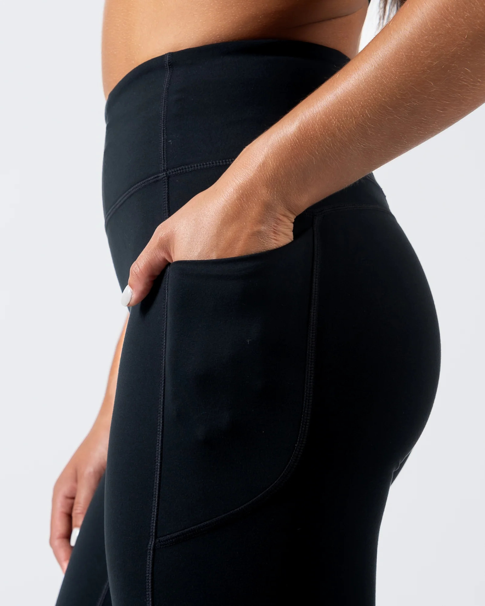 Skin High Waisted Vinyasa (Multi-Lengths) - Black | Senita Athletics