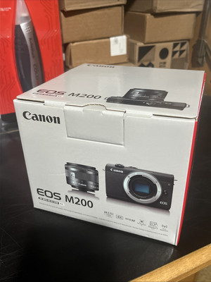 Canon EOS M200 24.1 MP Mirrorless Interchangeable Lens Camera - White (Kit with 13803318272 | eBa... | eBay US