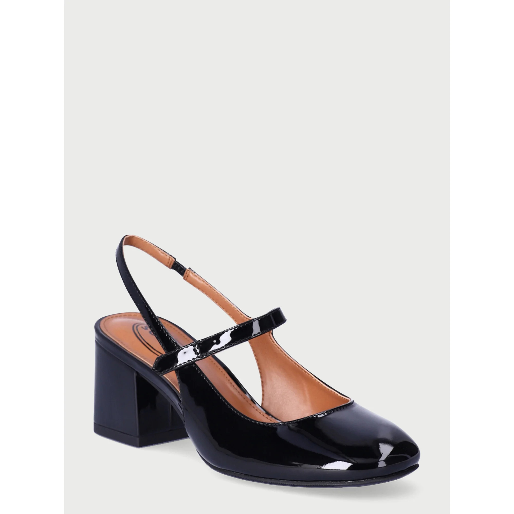 Scoop Women’s Mary Jane Slingback Block Heels - Walmart.com | Walmart (US)