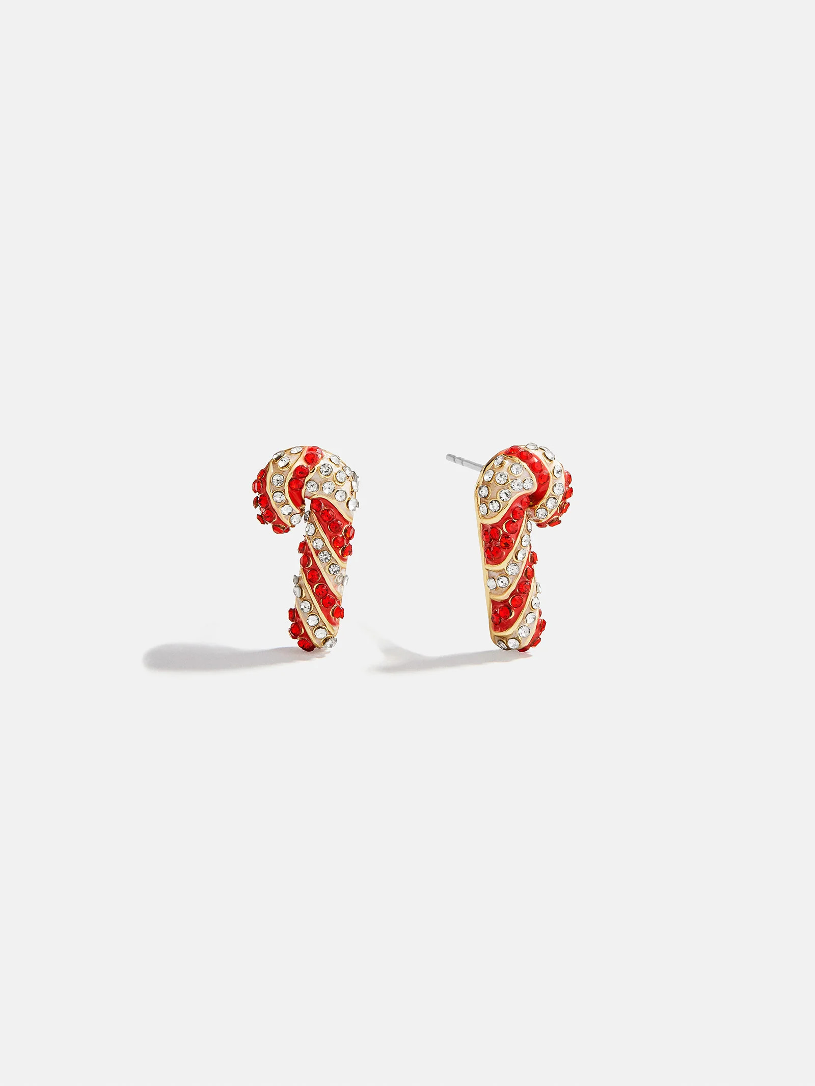 Holiday Twist Candy Cane Stud Earrings - Candy Cane | BaubleBar