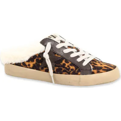 SHUSHOP Pinah Faux Leather Mule Sneaker in Taupe Suede at Nordstrom, Size 8 | Nordstrom