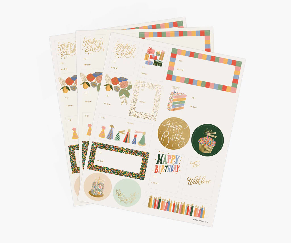 Gift Stickers - Birthday Cake | Rifle Paper Co.