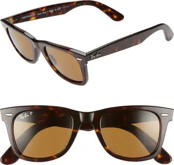 Ray-Ban Standard Classic Wayfarer 50mm Polarized Sunglasses | Nordstrom | Nordstrom
