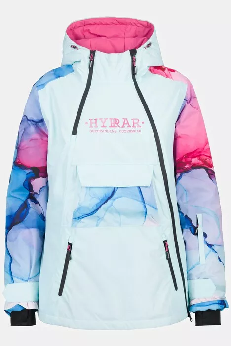 HYPRAR Watercolor Asymmetric Zip Performance Jacket