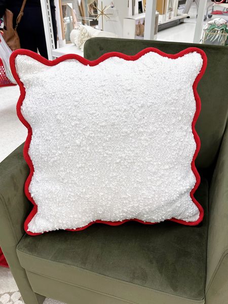 Cute holiday scalloped pillow from target! 

#LTKHoliday #LTKfindsunder50 #LTKSeasonal