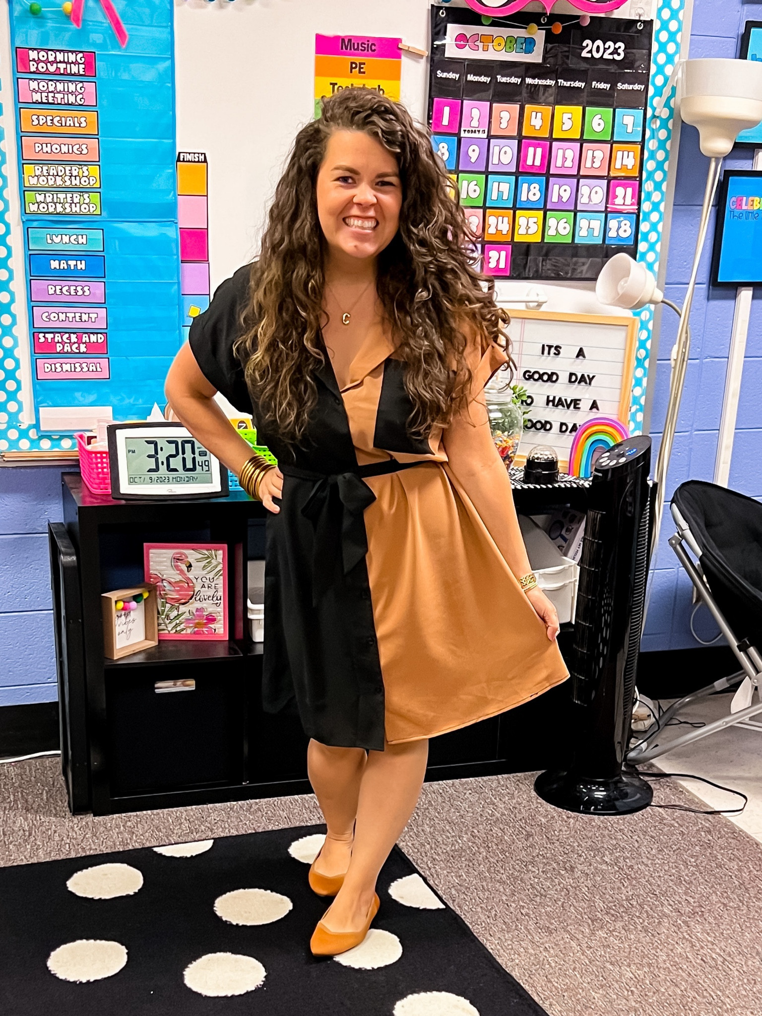 Perfect color block dress for fall! 

#LTKmidsize #LTKworkwear