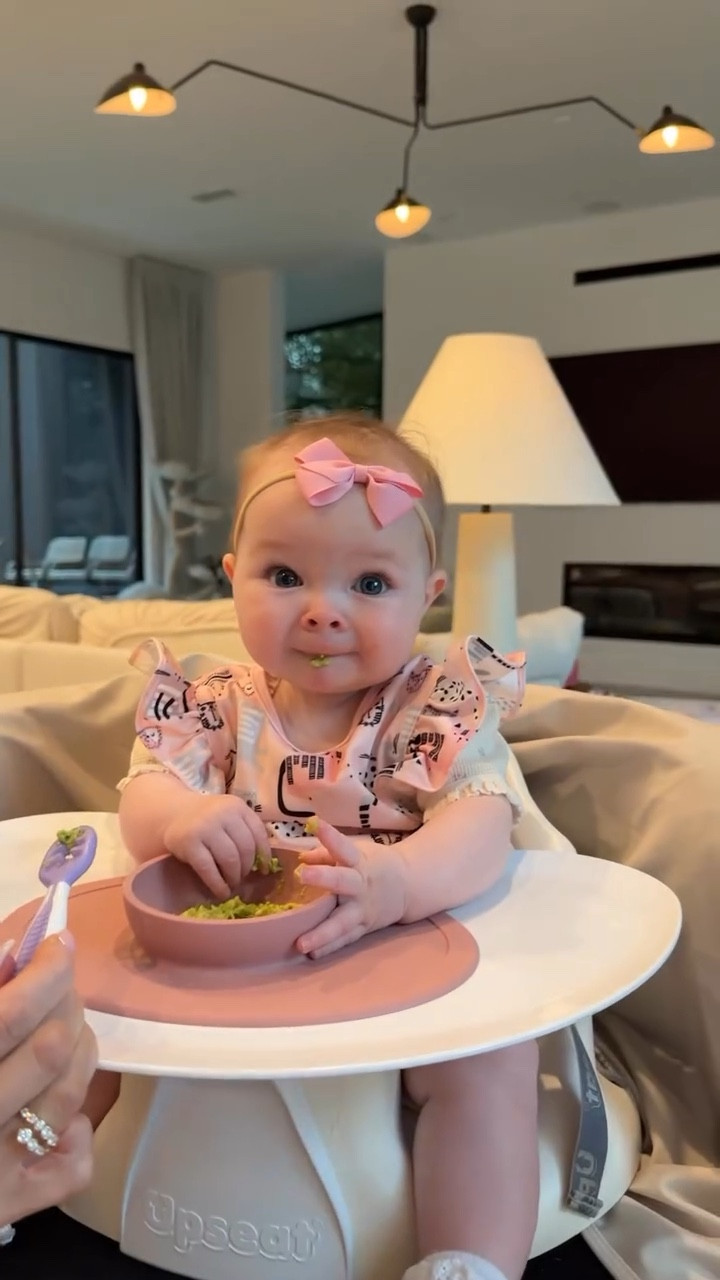 Sutton eating food for the first time! The girls are wearing the cutest matching sets from Quince Mae 😊 I also love their cute bibs!

#LTKKids #LTKBaby #LTKmomlife