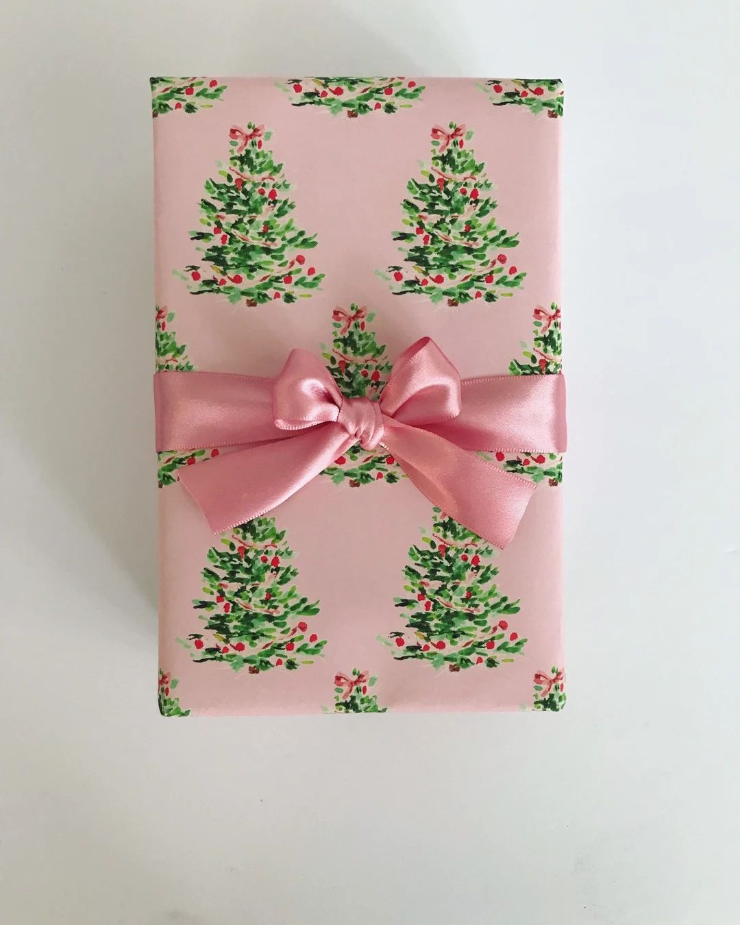Wrapping Paper: Oh Christmas Tree Pink {Gift Wrap, Birthday, Holiday, Christmas} | Etsy (US)