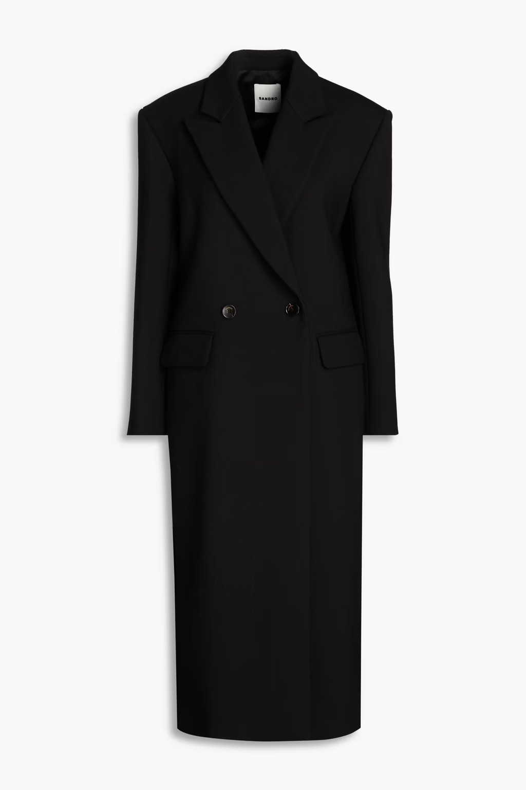Doppelreihiger Mantel aus Twill | The Outnet (UK and Europe)