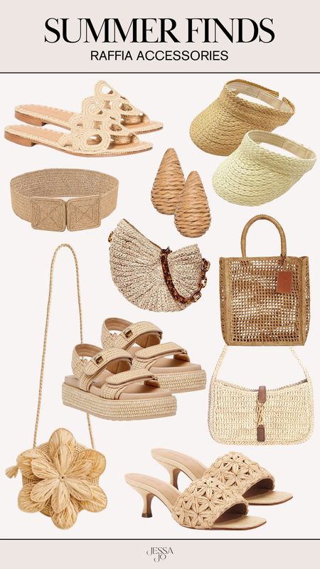 Raffia slides | raffia tote | raffia bag | raffia sandals | raffia earrings | summer accessories 

#LTKTravel #LTKFindsUnder50 

#LTKSeasonal