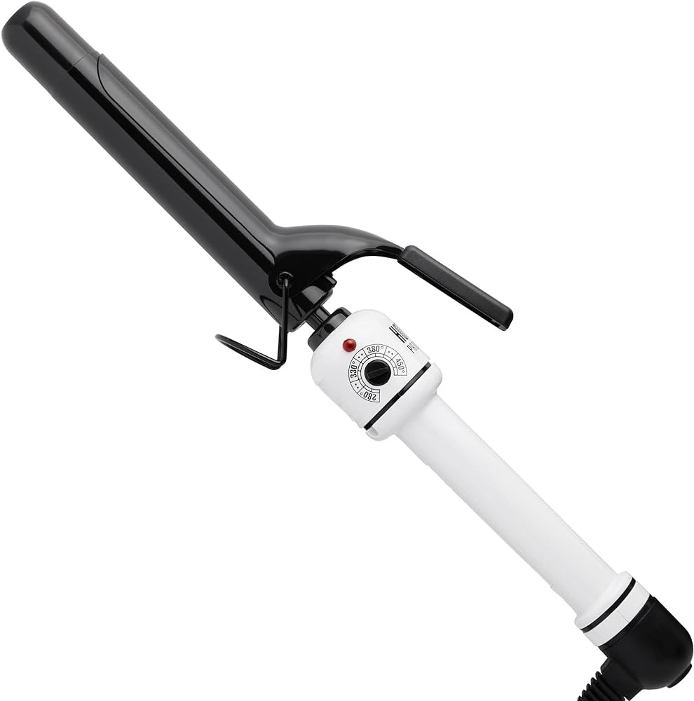 HOT TOOLS Pro Artist Nano Ceramic Curling Iron/Wand | For Smooth, Shiny Hair (1” in) Black/Whit... | Amazon (US)