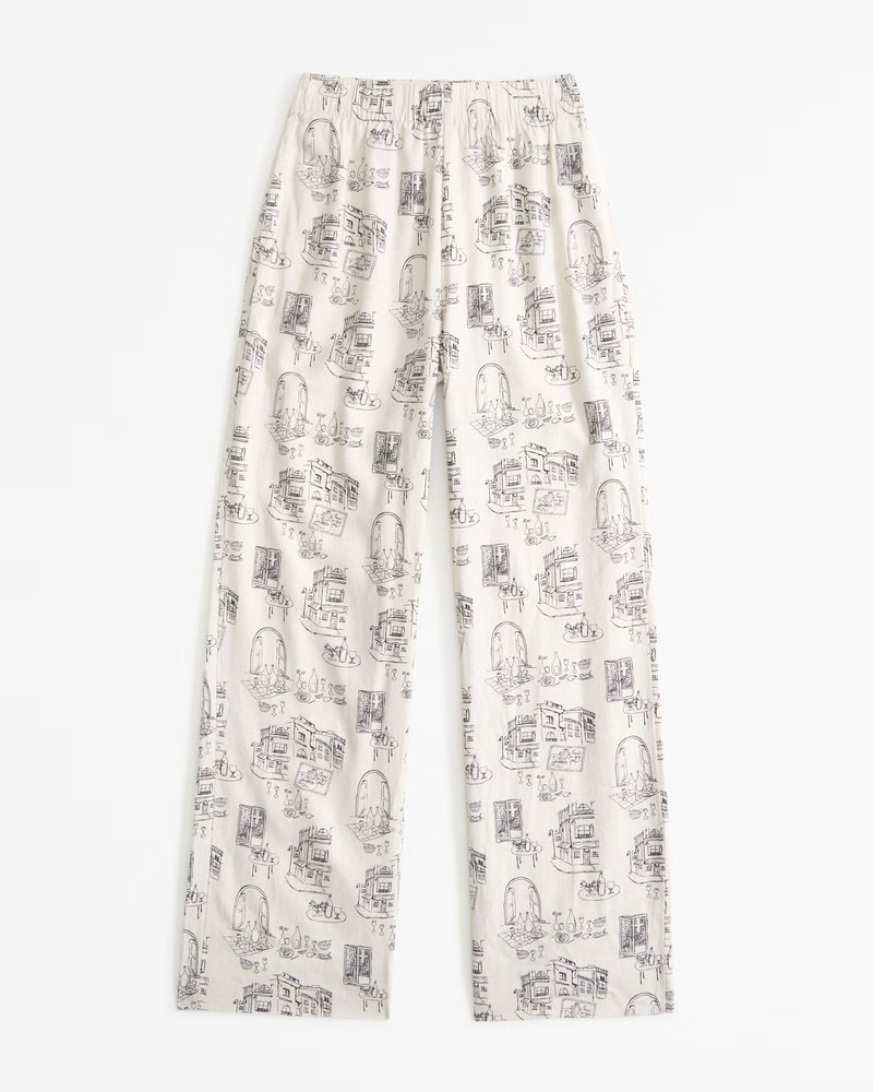 Women's Linen-Blend Pull-On Pant | Women's Bottoms | Abercrombie.com | Abercrombie & Fitch (US)