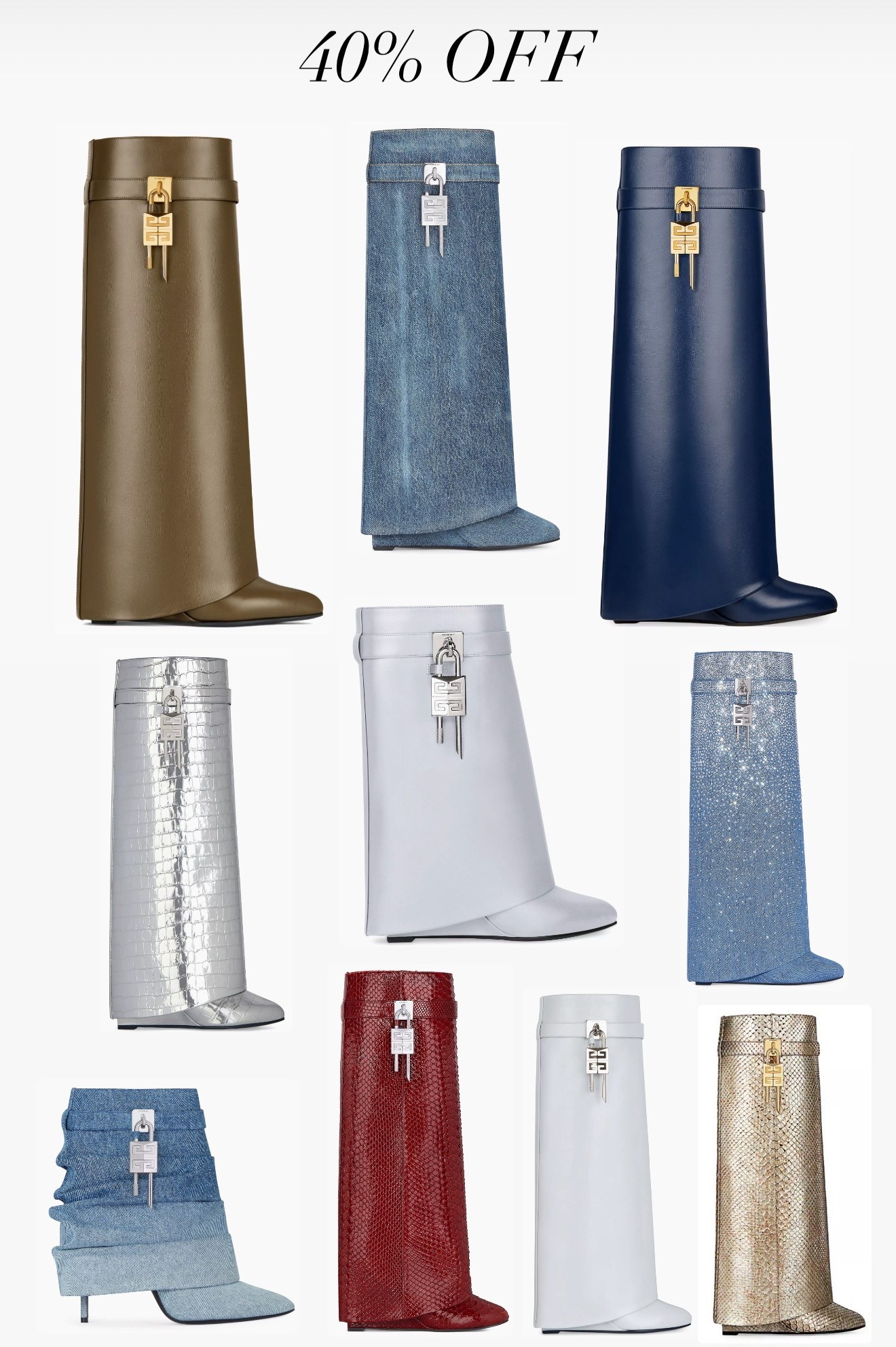 40% OFF Givenchy Shark Lock Boots



#LTKSaleAlert #LTKStyleTip #LTKShoeCrush