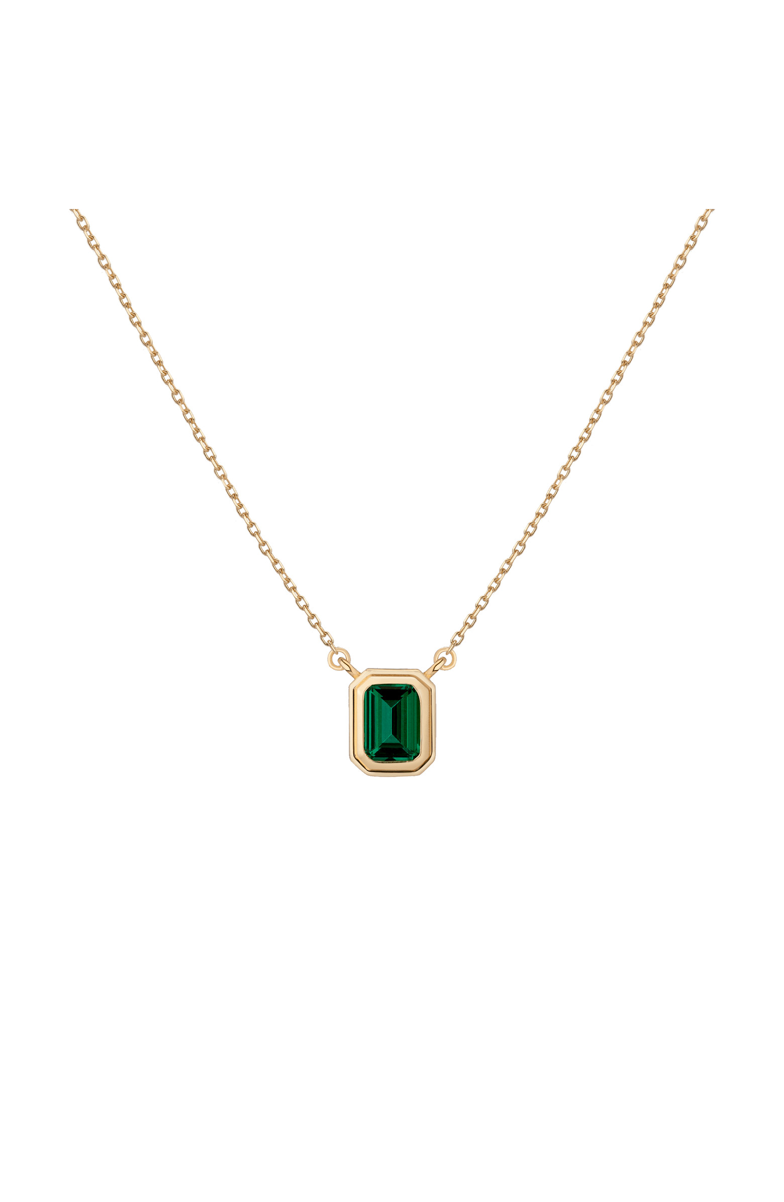 Aurate New York Lab Grown Emerald Heirloom Necklace | Nordstrom | Nordstrom