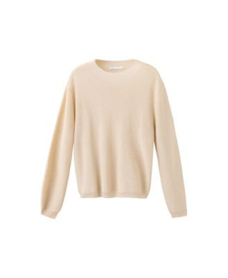 Mango Women's Lurex Knitted Lightweight Sweater - Gold | Macy's