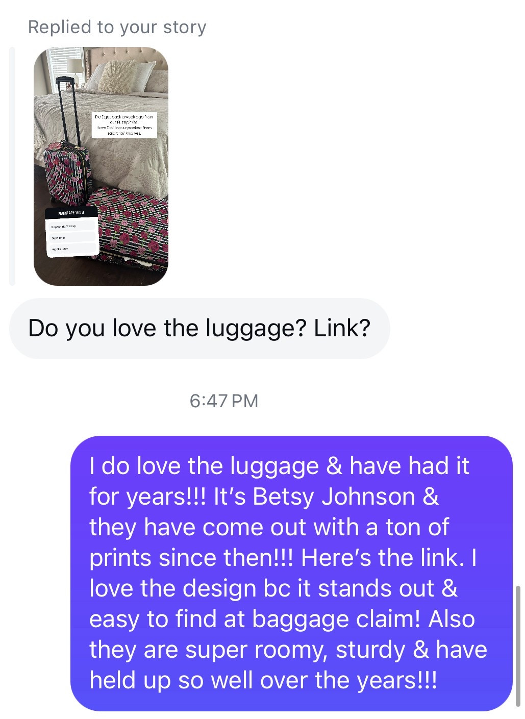 Luggage I took on my trip to Florida!!! One checked bag and one carry on size. They are great quality and love how they aren’t just black so they stand out easily at baggage claim at the airport! 

Travel set, luggage, Betsy Johnson designer roller suitcase set 

#LTKStyleTip #LTKGiftGuide #LTKTravel