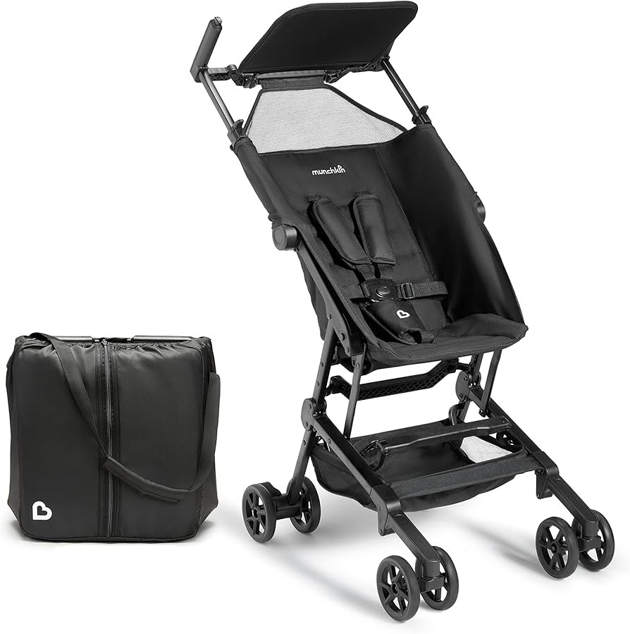 Munchkin® Sparrow™ Ultra Compact Lightweight Travel Stroller for Babies & Toddlers, Black | Amazon (CA)