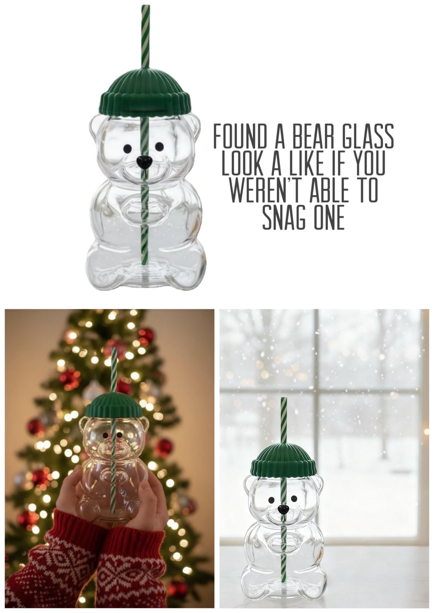Ok I see everyone upset they weren’t able to grab one of the cute bear glasses from Starbucks. This is a great look a like for same price  

#LTKHome #LTKHoliday #LTKGiftGuide