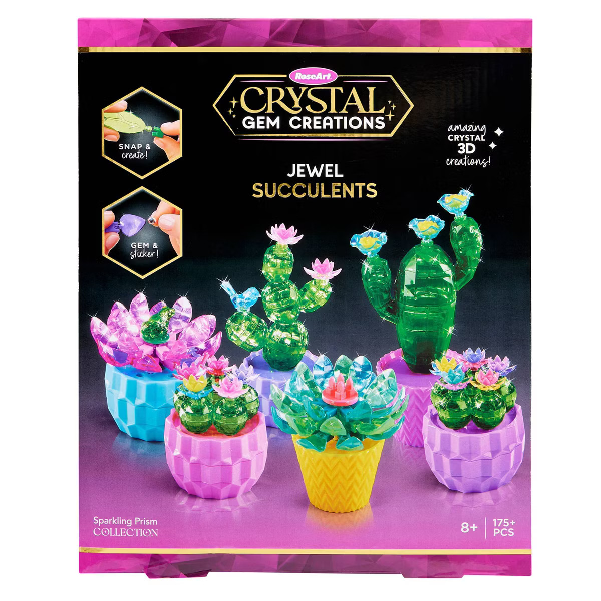 Rose Art Crystal Gem Creations Succulent Craft Kit - 175pc for Kids, Tweens & Adults: Plastic Bui... | Target