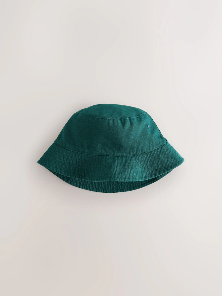 Green Cotton Canvas Bucket Hat (3mths-16yrs) | Next US