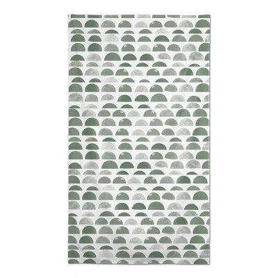 Abstract Half Circles Green 3 Tablecloth | Wayfair North America