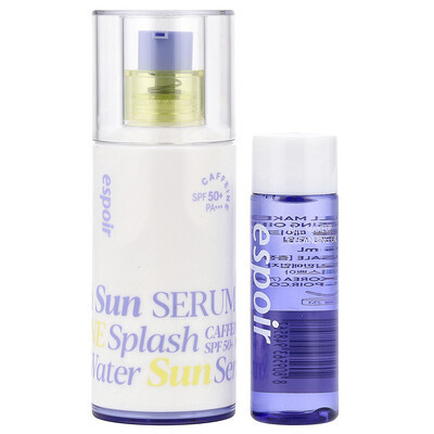 Espoir, Water Splash Sun Serum, SPF 50+ PA+++ & All Makeup Cleansing Oil, 2 Piece Set | iHerb