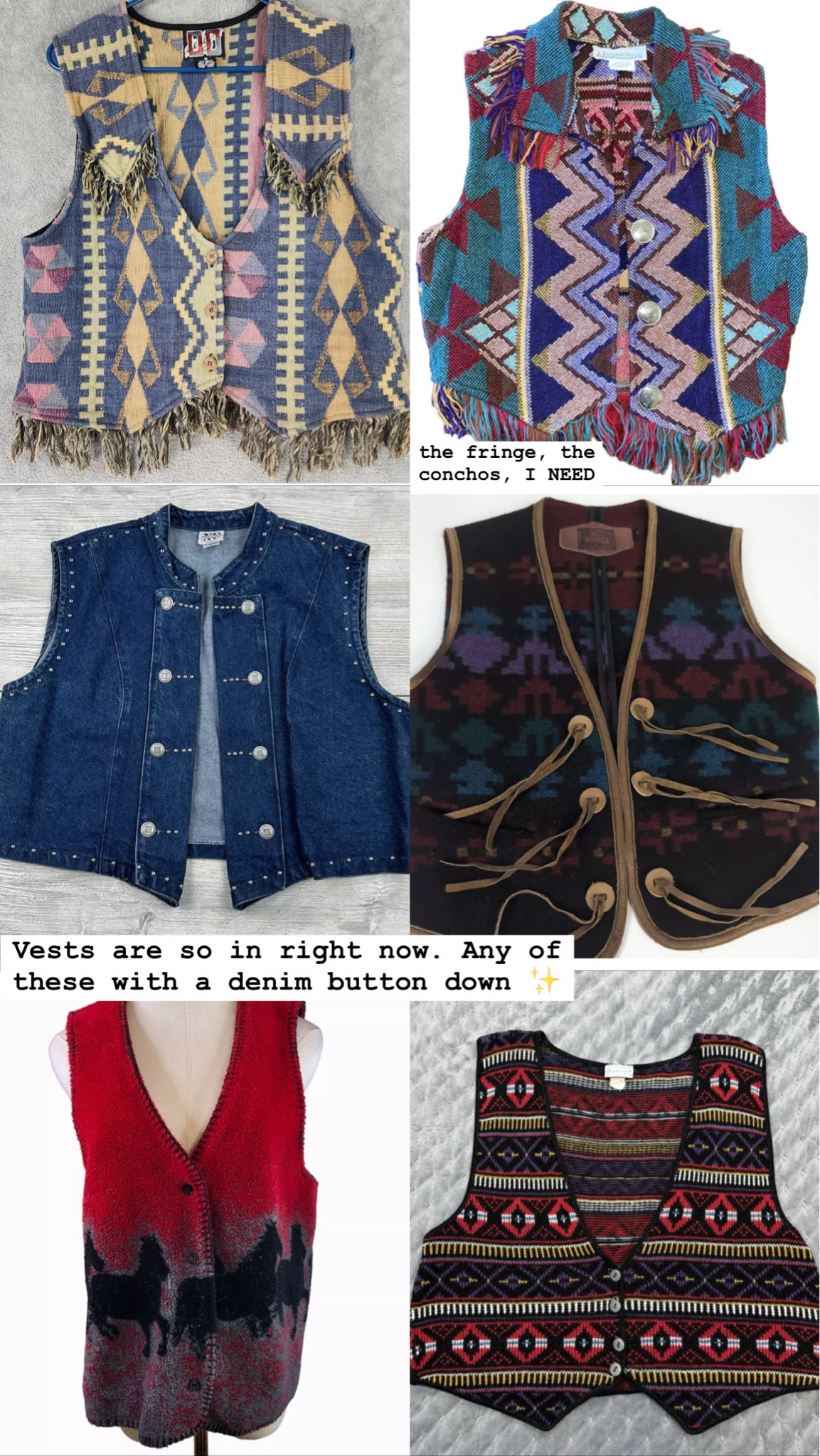 These vests 🤤