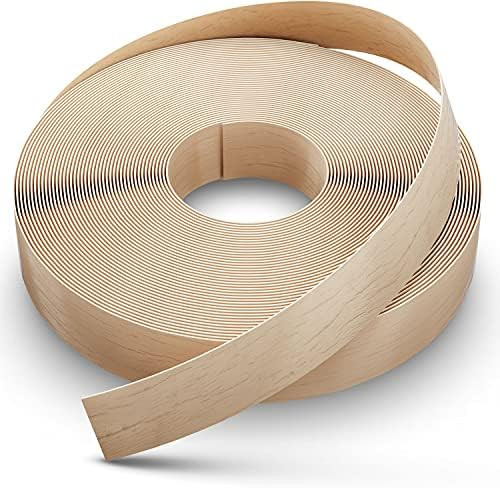 Dovetail Birch Edge Banding ¾ in 50ft Wood Veneer Tape | Pre-Glued with Strong Adhesive | Easy t... | Amazon (US)