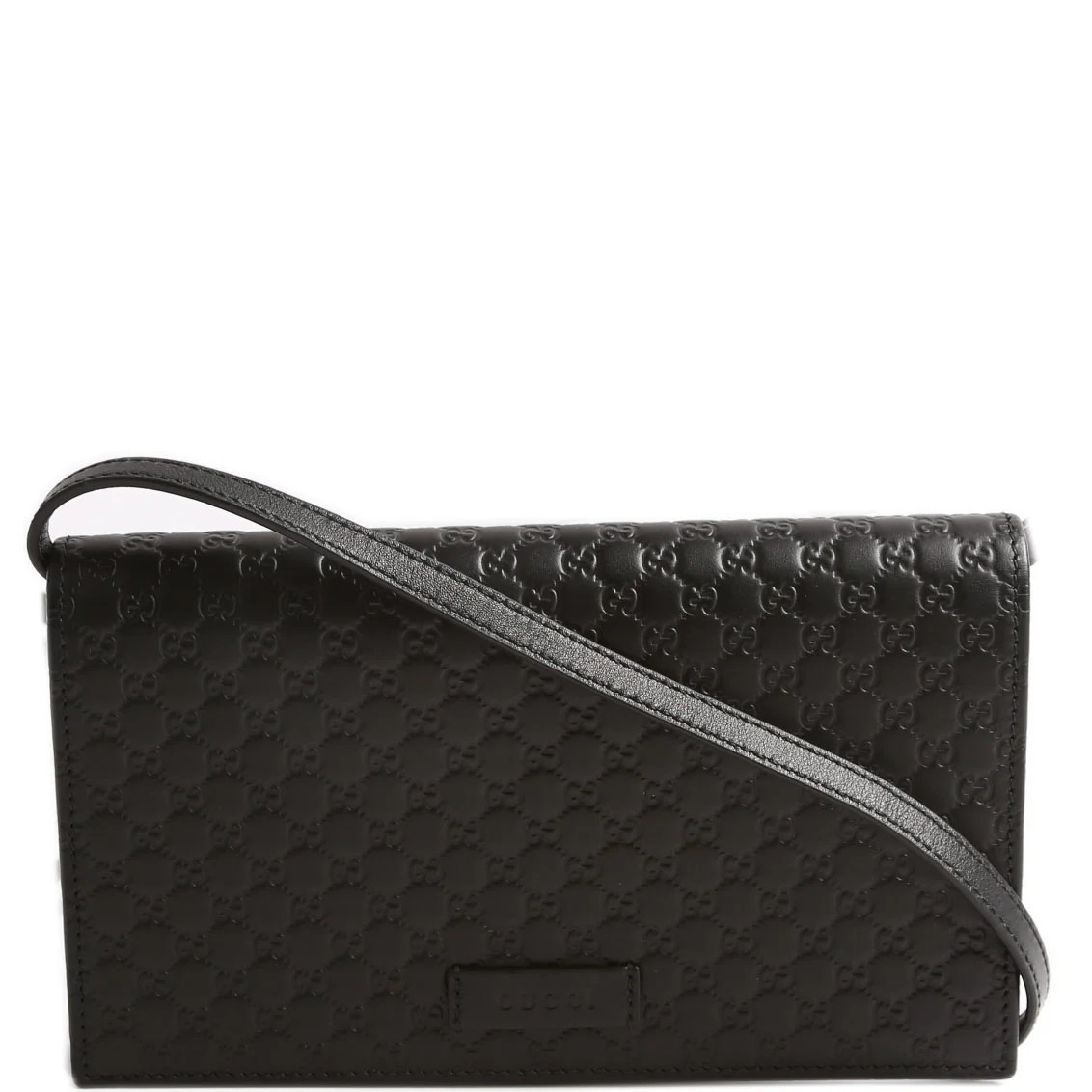 466507 Micro GG Wallet On Chain Black | Keeks Designer Handbags