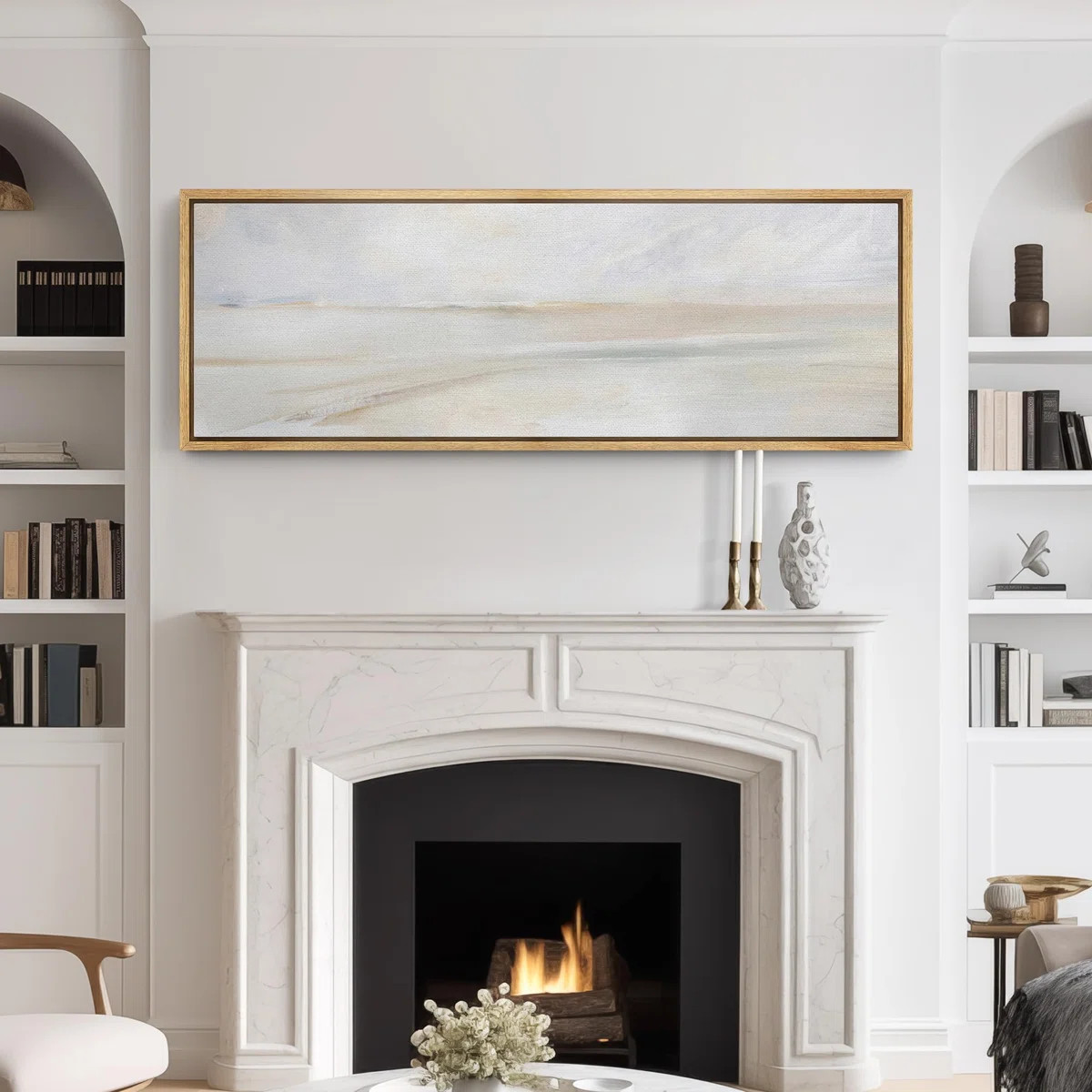 Tranquil Beach Coastal Landscape Modern Art | Wayfair North America