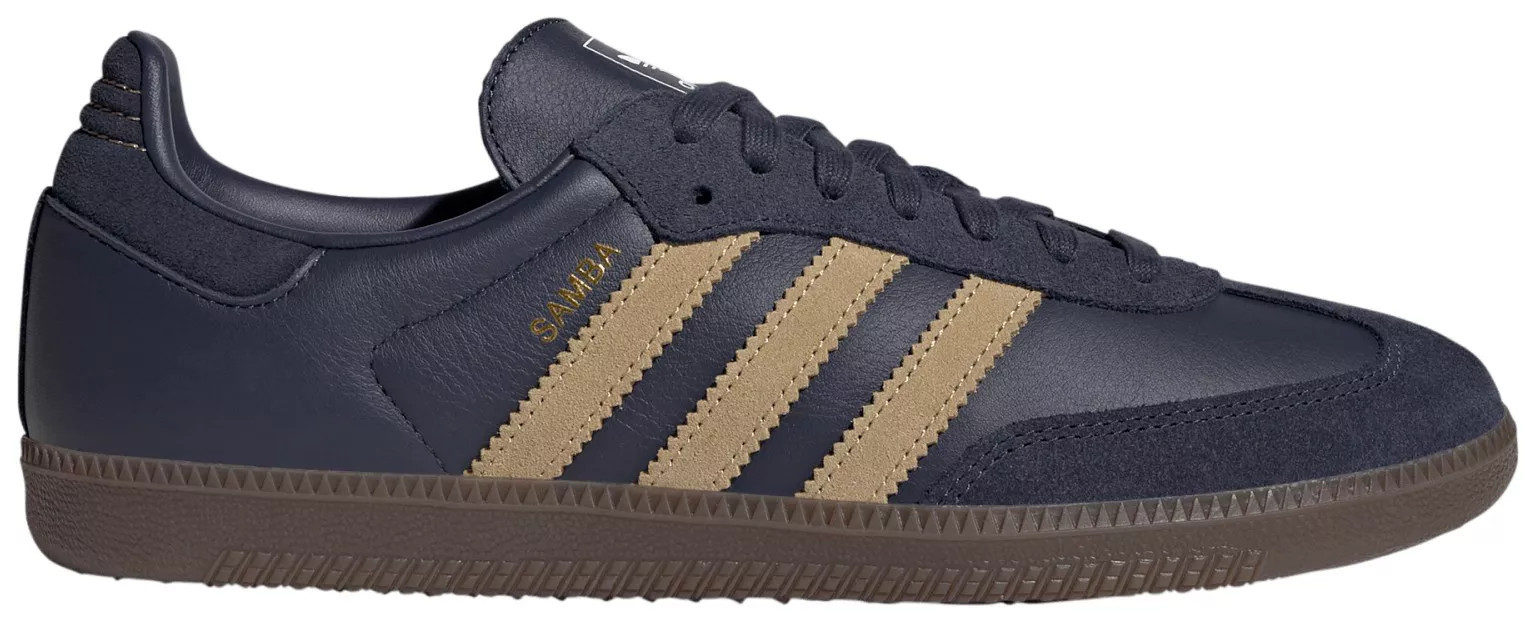 adidas Samba OG Shoes, Men's, M5/W6, Shadow Navy/Beige/Gum | DICK'S Sporting Goods