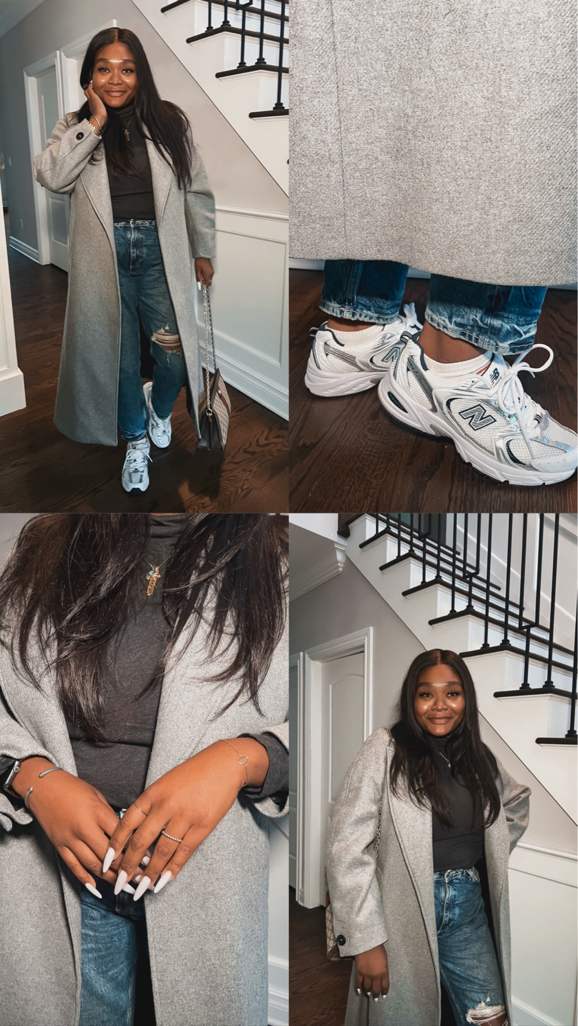 Monday Errands Chic in this wool coat, new balance denim combo 

#LTKfindsunder50 #LTKfindsunder100 #LTKshoecrush