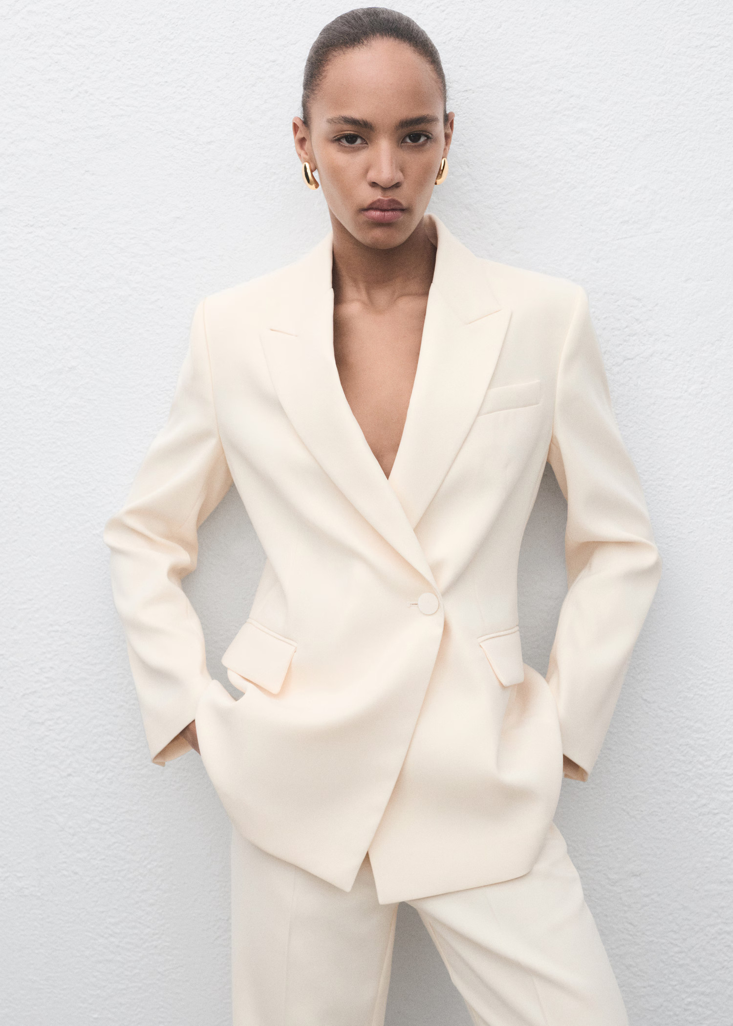 Double-breasted suit blazer - Women | MANGO USA | Mango (US/MX/AU)
