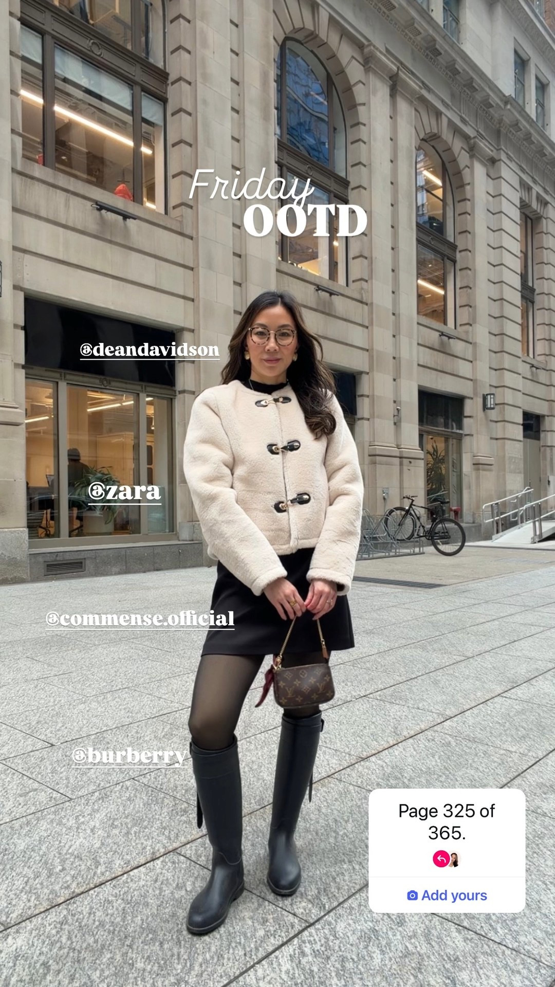 A cute winter OOTD — shearling toggle jacket, black mini skirt, and knee-high boots. This Zara jacket is on sale for $50, but I’ve also linked similar sterling-style toggle coats for more options. Perfect for cold-weather outfits that still feel elevated.


Friday OOTD @commense.official  @burberry  @deandavidson  @zara

#LTKSeasonal #LTKWorkwear #LTKPetite