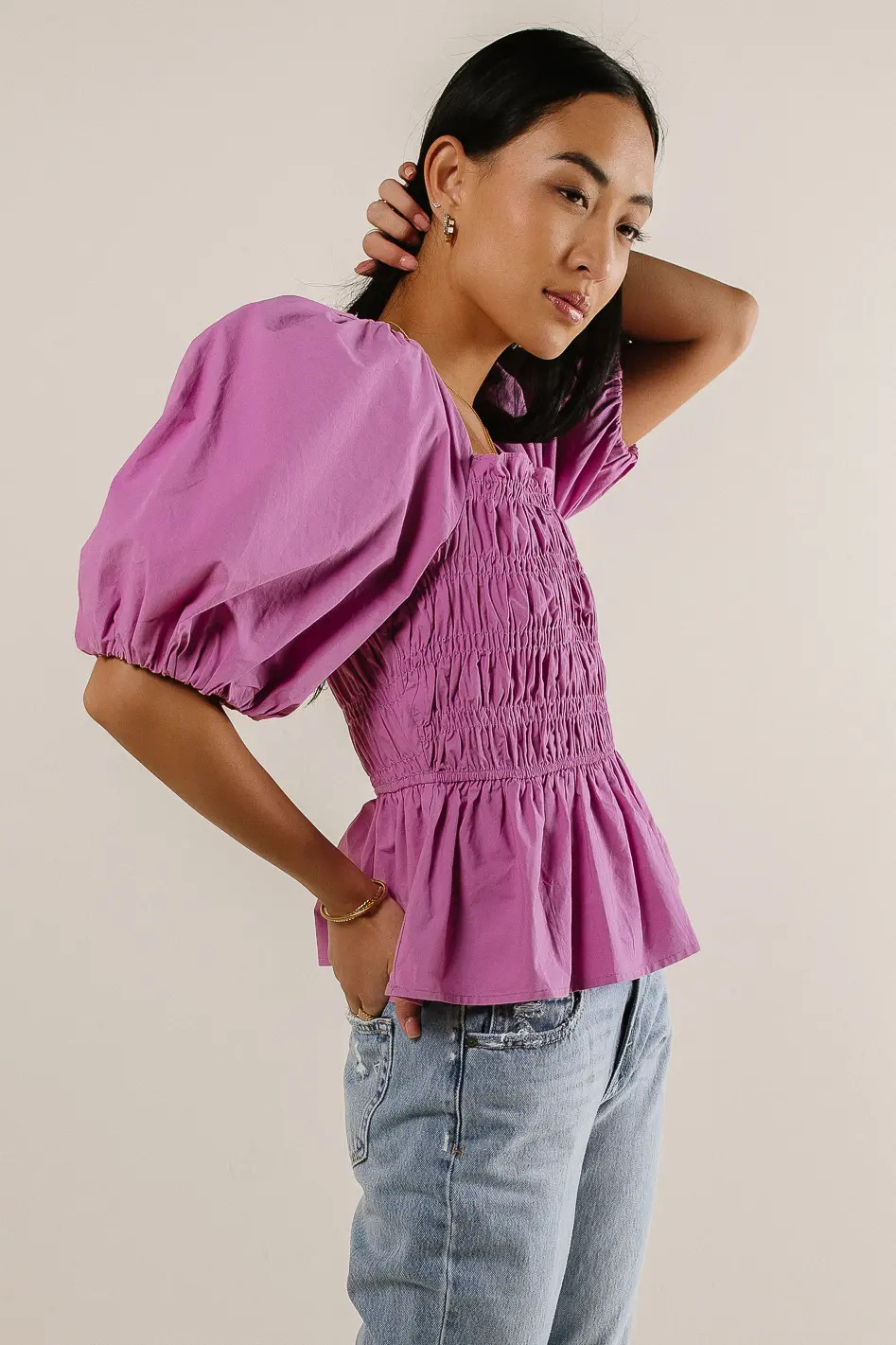 Rooney Peplum Top | Böhme US