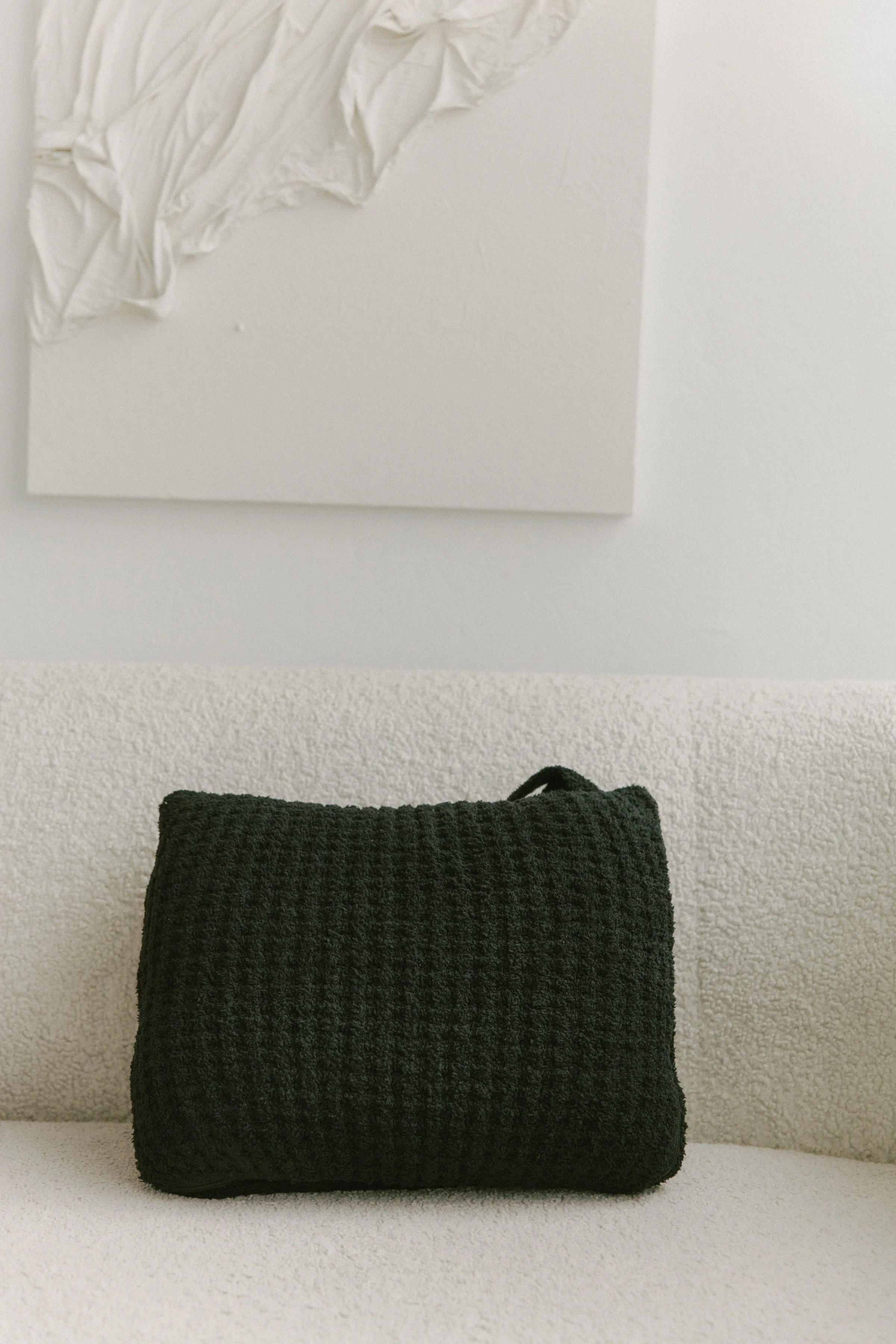 Staykation Black Waffle Quillow | Shop Staykation