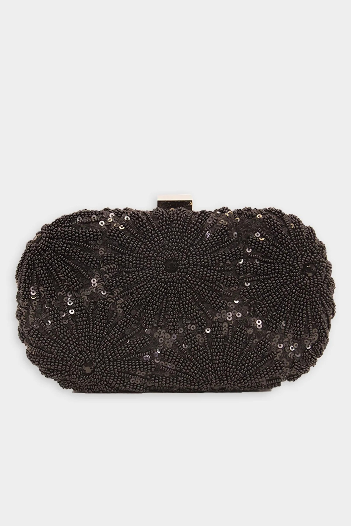 Floral Beaded Clutch in Black | Shop Olivia