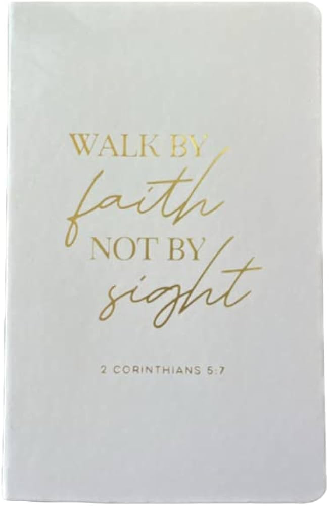 Eccolo Hard Cover Walk by Faith Not by Sight 2 Corinthians 5: 7" Christian bible versed blank jou... | Amazon (US)