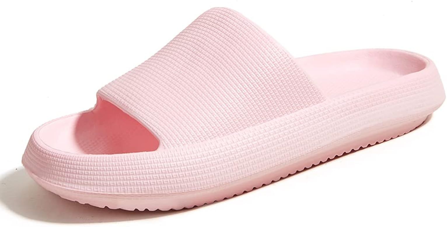 FLYSONG Cloud Slides for Women and Men,Shower Slippers Non-Slip Lightweight Bath Shoes Soft Cushi... | Amazon (US)