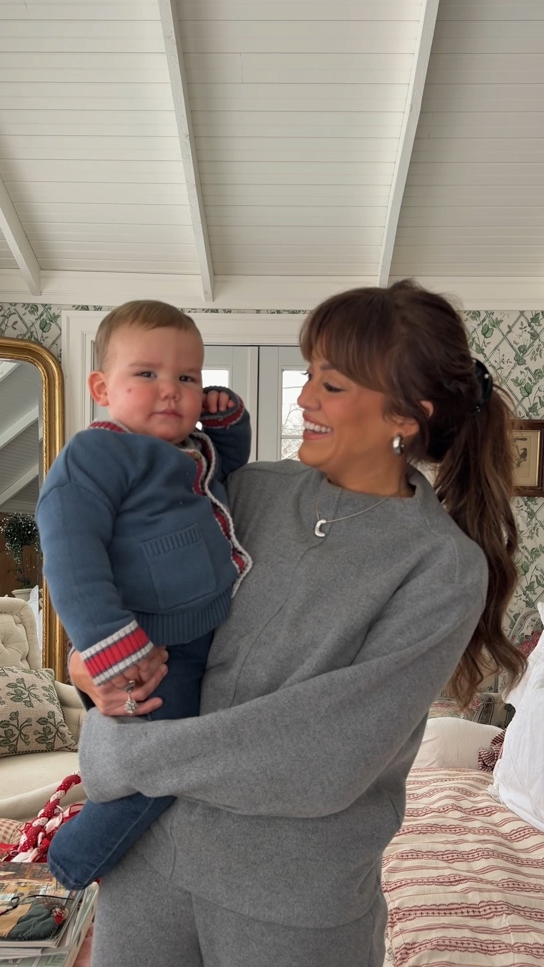 Cozy two piece set for mama & a cardigan for the baby. His is older, but the source of it is below. 

#LTKmorningroutine #LTKgrwm #LTKmomlife