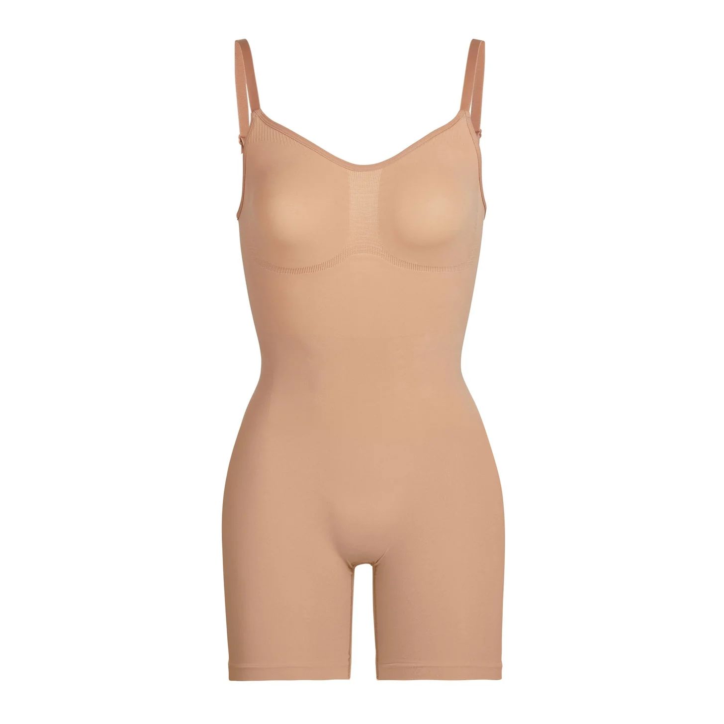 SCULPTING BODYSUIT MID THIGH W. OPEN GUSSET | SKIMS (US)