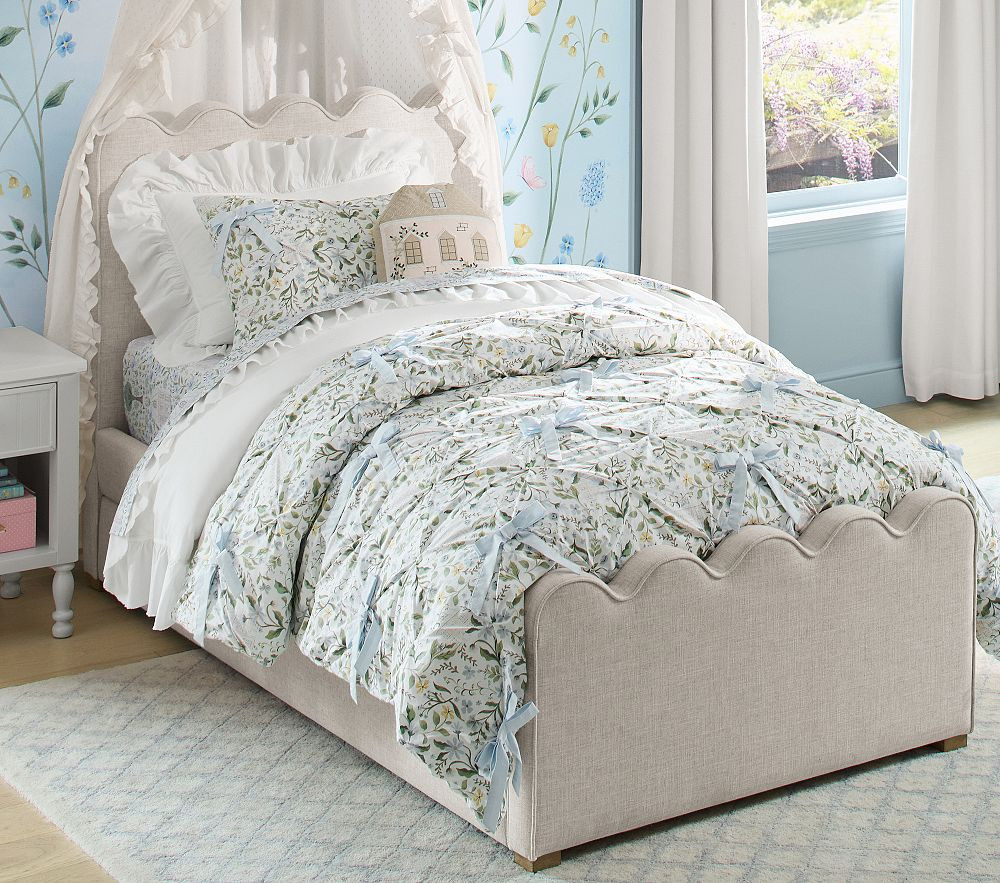 Dollhouse Bow Comforter & Shams | Pottery Barn Kids